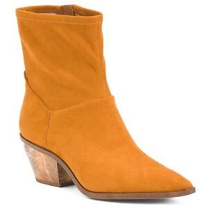 Franco Sarto Sammie Faux Suede Ankle Bootie in Whiskey Tan. Size 7. NWT!